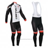 2013 Maillot Cyclisme Castelli Noir et Blanc Manches Longues et Cuissard