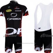 2013 Maillot Cyclisme Orbea Noir et Rouge Manches Courtes et Cuissard