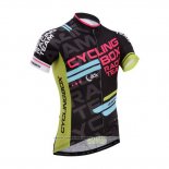 2014 Maillot Cyclisme Fox Cyclingbox Noir Manches Courtes et Cuissard