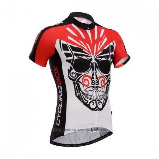 2014 Maillot Cyclisme Fox Cyclingbox Noir et Rouge Manches Courtes et Cuissard