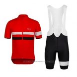 2015 Maillot Cyclisme Rapha Noir et Rouge Manches Courtes et Cuissard