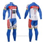 2015 Maillot Cyclisme Tinkoff Saxo Bank Champion Slovaquie Manches Longues et Cuissard