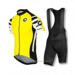 2016 Maillot Cyclisme Assos Jaune Manches Courtes et Cuissard