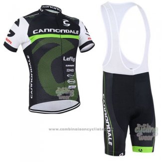 2016 Maillot Cyclisme Canonodale Vert et Noir Manches Courtes et Cuissard