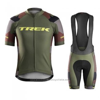 2016 Maillot Cyclisme Trek Bontrager Vede Militare Manches Courtes et Cuissard