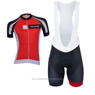 2017 Maillot Cyclisme Biemme Moody Rouge Manches Courtes et Cuissard