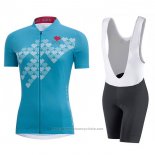 2017 Maillot Cyclisme Femme Gore Element Digi Cereste Manches Courtes et Cuissard