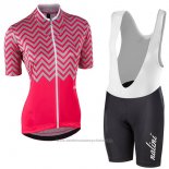 2017 Maillot Cyclisme Femme Nalini Wave Rouge Manches Courtes et Cuissard