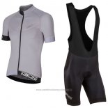 2017 Maillot Cyclisme Nalini Curva Slate Argent Manches Courtes et Cuissard