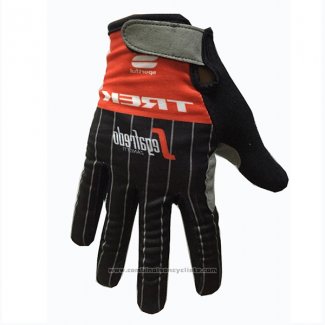 2017 Trek Gants Doigts Longs Ciclismo Rouge