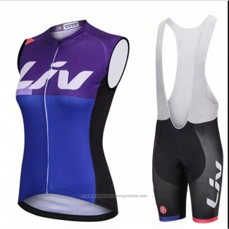 2018 Gilet Coupe-vent Liv Violet et Bleu