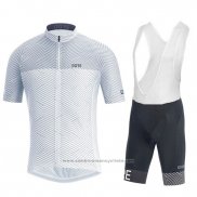 2018 Maillot Cyclisme Gore Blanc Manches Courtes et Cuissard