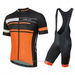 2018 Maillot Cyclisme Nalini Fatica Orange Manches Courtes et Cuissard