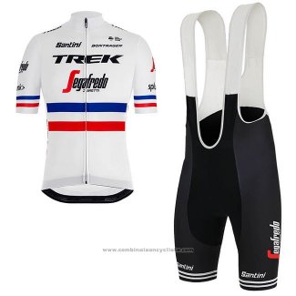 2018 Maillot Cyclisme Trek Segafredo Champion France Manches Courtes et Cuissard