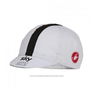 2018 Sky Casquette Ciclismo Blanc