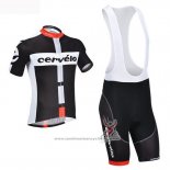 2019 Maillot Cyclisme Cervelo Noir Blanc Manches Courtes et Cuissard