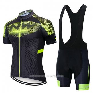 2019 Maillot Cyclisme Northwave Noir Vert Manches Courtes et Cuissard