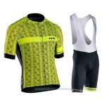 2019 Maillot Cyclisme Northwave Vert Manches Courtes et Cuissard