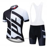 2019 Maillot Cyclisme Specialized Blanc Noir Manches Courtes et Cuissard