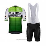 2020 Maillot Cyclisme Caja Rural Blanc Vert Manches Courtes et Cuissard