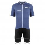 2020 Maillot Cyclisme De Marchi Bleu Manches Courtes et Cuissard