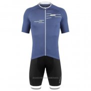 2020 Maillot Cyclisme De Marchi Bleu Manches Courtes et Cuissard