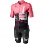 2020 Maillot Cyclisme Giro d'Italia Blanc Noir Rose Manches Courtes et Cuissard