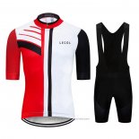 2020 Maillot Cyclisme Le Col Noir Blanc Rouge Manches Courtes et Cuissard