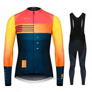 2020 Maillot Cyclisme NDLSS Bleu Jaune Manches Longues et Cuissard