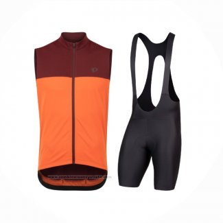 2021 Gilet Coupe-vent Pearl Izumi Orange Manches Courtes et Cuissard