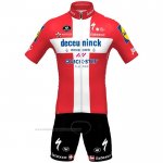 2021 Maillot Cyclisme Deceuninck Quick Step Champion Danemark Manches Courtes et Cuissard