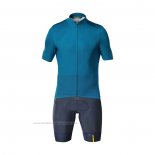 2021 Maillot Cyclisme Mavic Bleu Manches Courtes et Cuissard