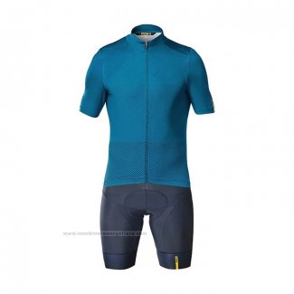 2021 Maillot Cyclisme Mavic Bleu Manches Courtes et Cuissard