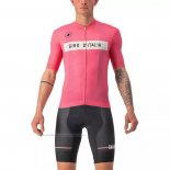 2022 Maillot Cyclisme Giro D'italie Lumiere Rose Manches Courtes et Cuissard
