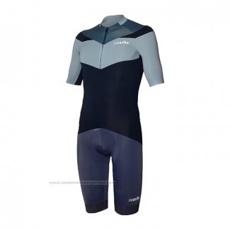 2022 Maillot Cyclisme RH+ Noir Gris Manches Courtes et Cuissard