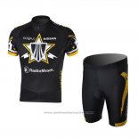 2010 Maillot Cyclisme Radioshack Noir Manches Courtes et Cuissard Pantaloni