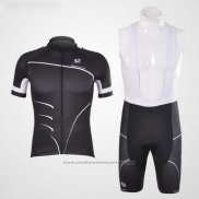 2012 Maillot Cyclisme Pinarello Noir et Blanc Manches Courtes et Cuissard