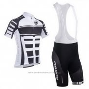 2013 Maillot Cyclisme Assos Blanc et Noir Manches Courtes et Cuissard