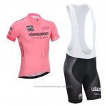 2014 Maillot Cyclisme Giro d'Italia Rose Manches Courtes et Cuissard