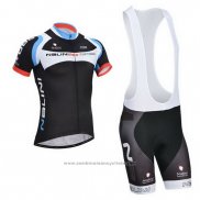 2014 Maillot Cyclisme Nalini Noir Manches Courtes et Cuissard