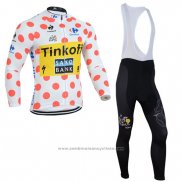 2014 Maillot Cyclisme Saxobank Lider Blanc et Rouge Manches Longues et Cuissard