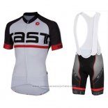 2016 Maillot Cyclisme Castelli Blanc Manches Courtes et Cuissard