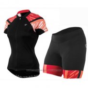 2016 Maillot Cyclisme Femme Pearl Izumi Rouge et Noir Manches Courtes et Cuissard