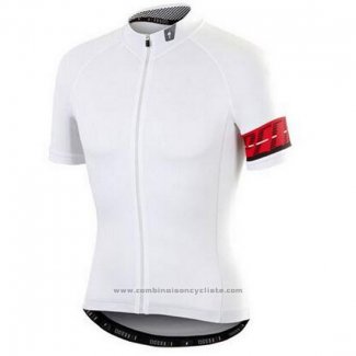2016 Maillot Cyclisme Specialized Blanc Manches Courtes et Cuissard