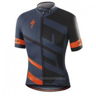 2016 Maillot Cyclisme Specialized Orange et Gris Manches Courtes et Cuissard