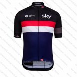 2016 Maillot Cyclisme UCI Monde Champion Lider Sky Noir et Bleu Manches Courtes et Cuissard