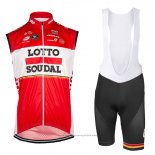 2017 Gilet Coupe-vent Lotto Soudal Rouge