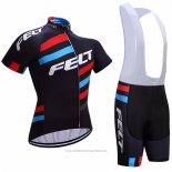 2017 Maillot Cyclisme Felt Noir Manches Courtes et Cuissard