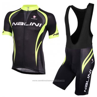 2017 Maillot Cyclisme Nalini Predazzo Noir Manches Courtes et Cuissard