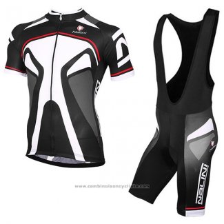 2017 Maillot Cyclisme Nalini Salorno Noir Manches Courtes et Cuissard